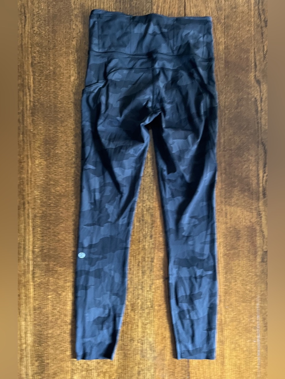 🍋LIKE NEW Lululemon Fast n Free Black Gray Camo Legging